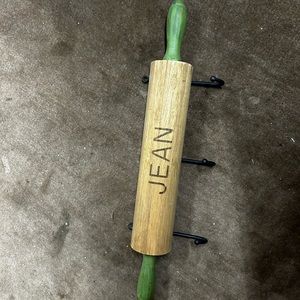 Vintage Rolling Pin handle key or coat rack